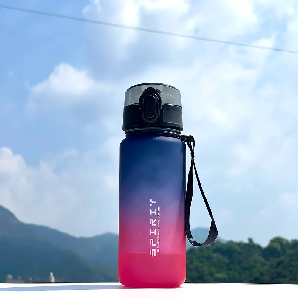 Large Capacity Motivational Sports Water Bottle 500ML/1000ML - Leak Proof Portable Reu close-up view