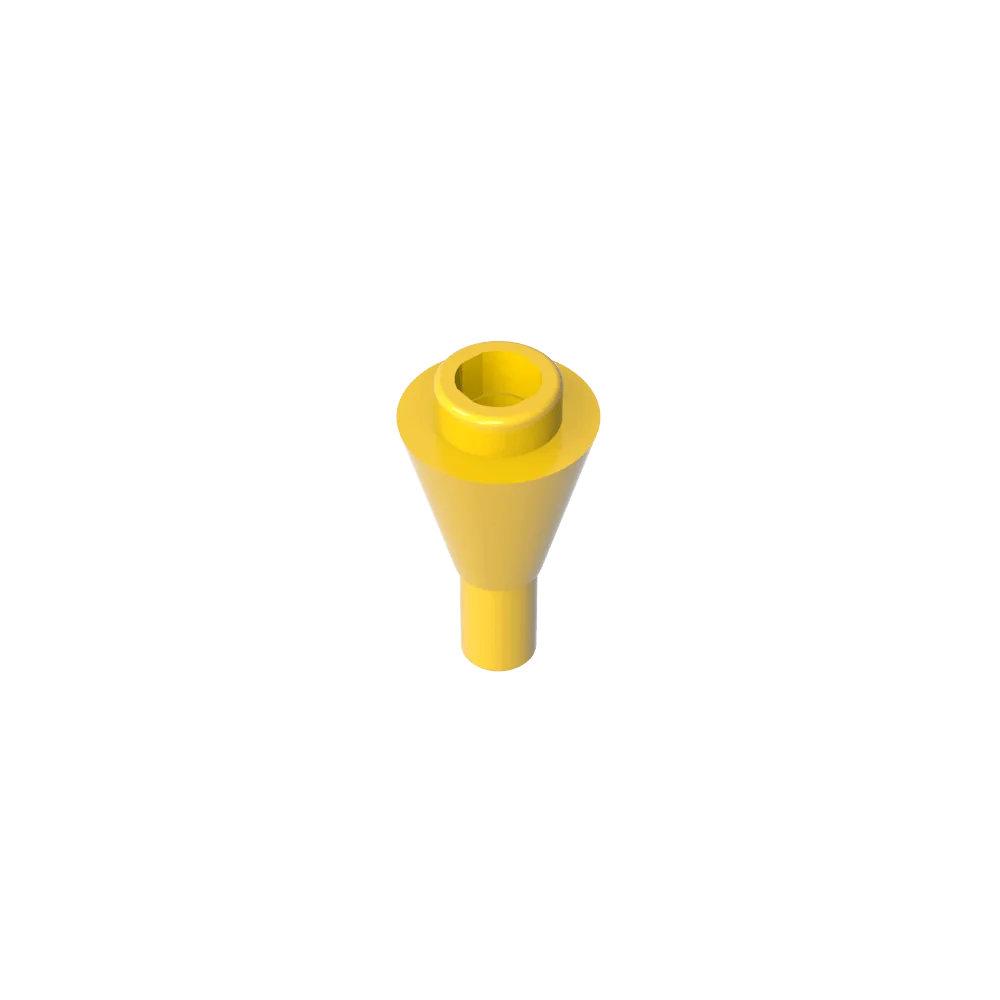 Gobricks GDS-1138 Cone 1 x 1 Inverted with Bar | Building Block for DIY Creations alternate view