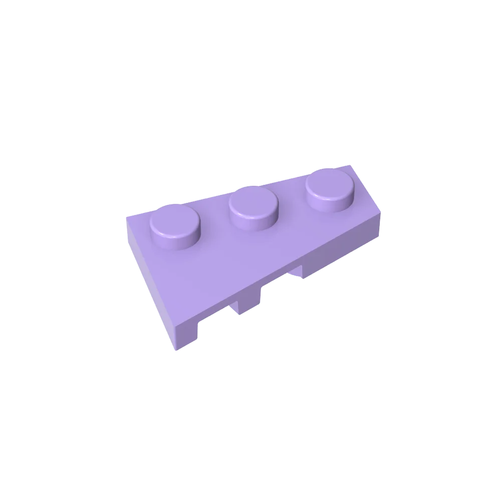 Gobricks GDS-547 Wedge Plate 3 x 2 Right | Compatible Building Block for DIY Creations detail view