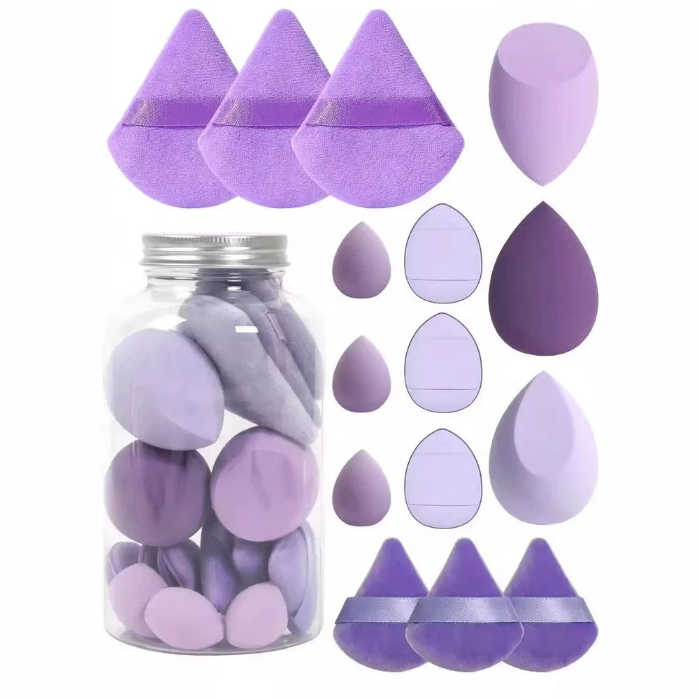 12/15Pcs Makeup Sponge Set | Latex-Free Beauty Blender Puff Kit additional angle