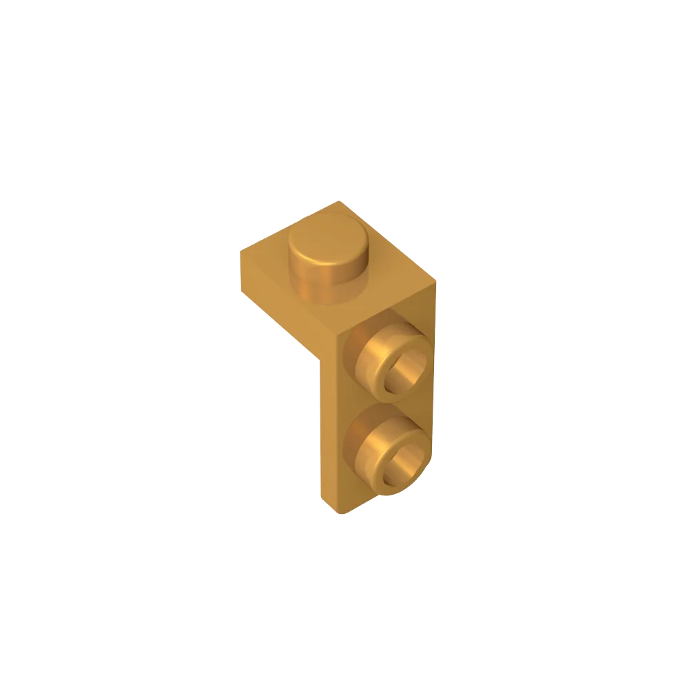 Gobricks Bracket 1 x 1 - 1 x 2 | Compatible Building Block alternate view