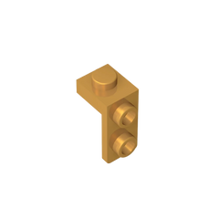 Gobricks Bracket 1 x 1 - 1 x 2 | Compatible Building Block alternate view