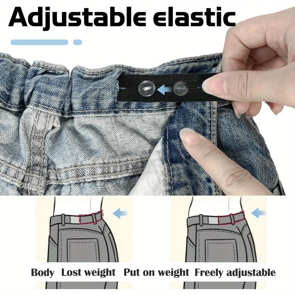 2 pieces Invisible belt tightener set Sewing tools Seamless trouser buckle adjuster additional angle