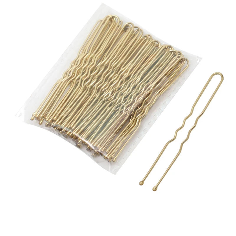 50/100/150PC Black Hairpins For Women Hair Clip Lady Bobby Pins Invisible Wave Hairgri close-up view