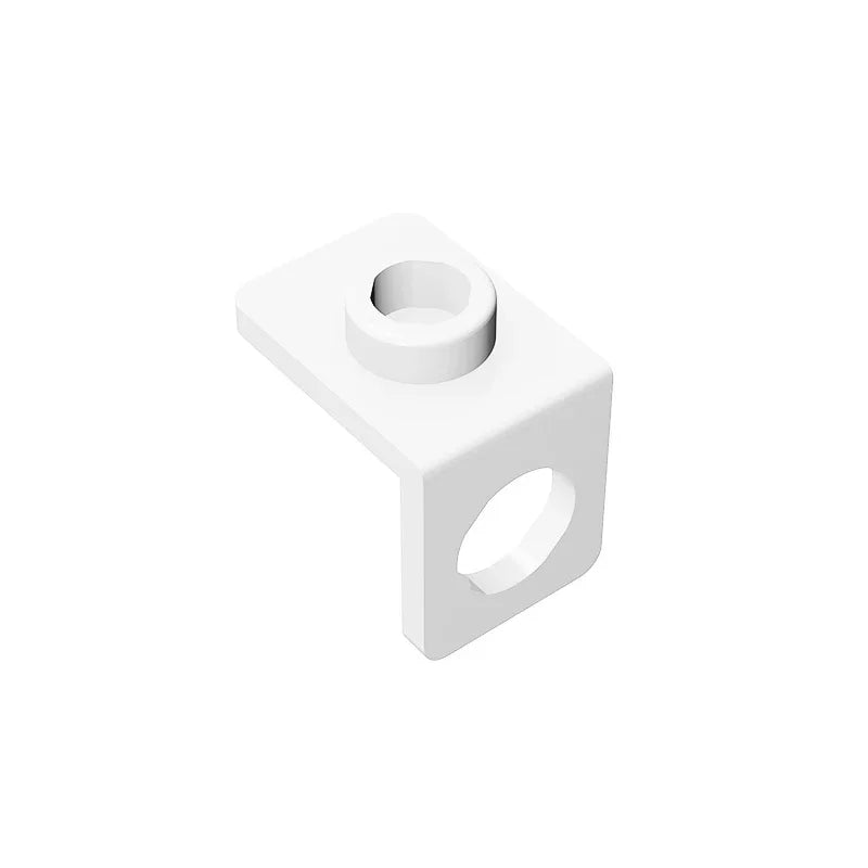 Gobricks GDS-1165 Minifig Neck Bracket with Back Stud | Thin Back Wall Building Block detail view