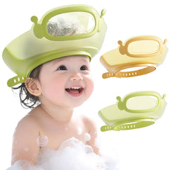 New Baby Shower Caps Translucent Visualization Kids Shampoo Cap Adjustable Head Circumference Bath Hat Boys Girl Eye Ear Protect