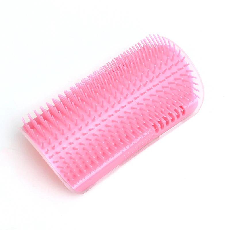 Cat Brush Comb Cat Toy with Catnip Cat Wall Brush Corner Cat Scratcher Massage Self additional angle