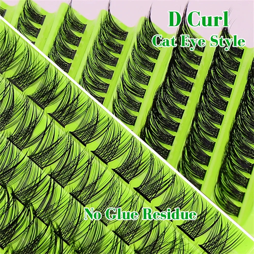 DIY Lash Clusters D Curl Individual Lashes 8-16mm | 120 Pcs Natural Fluffy Eyelash Ex alternate view