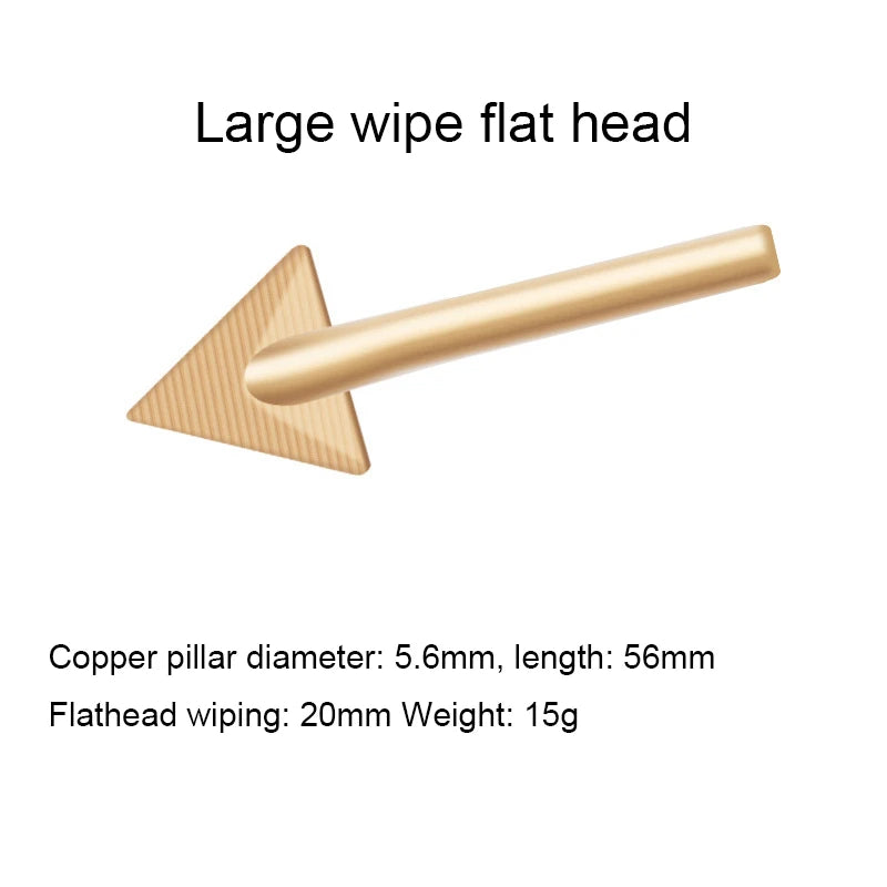Plastic Repair Triangular Copper Smoothing Head | 80W Plastic Welding Soldering Iron T close-up view