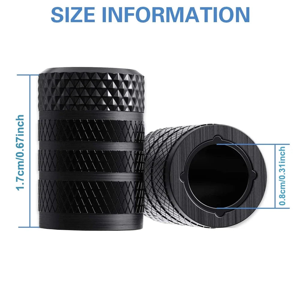 Aluminum Tire Valve Caps 4/8/12 Pcs Universal Stem Covers