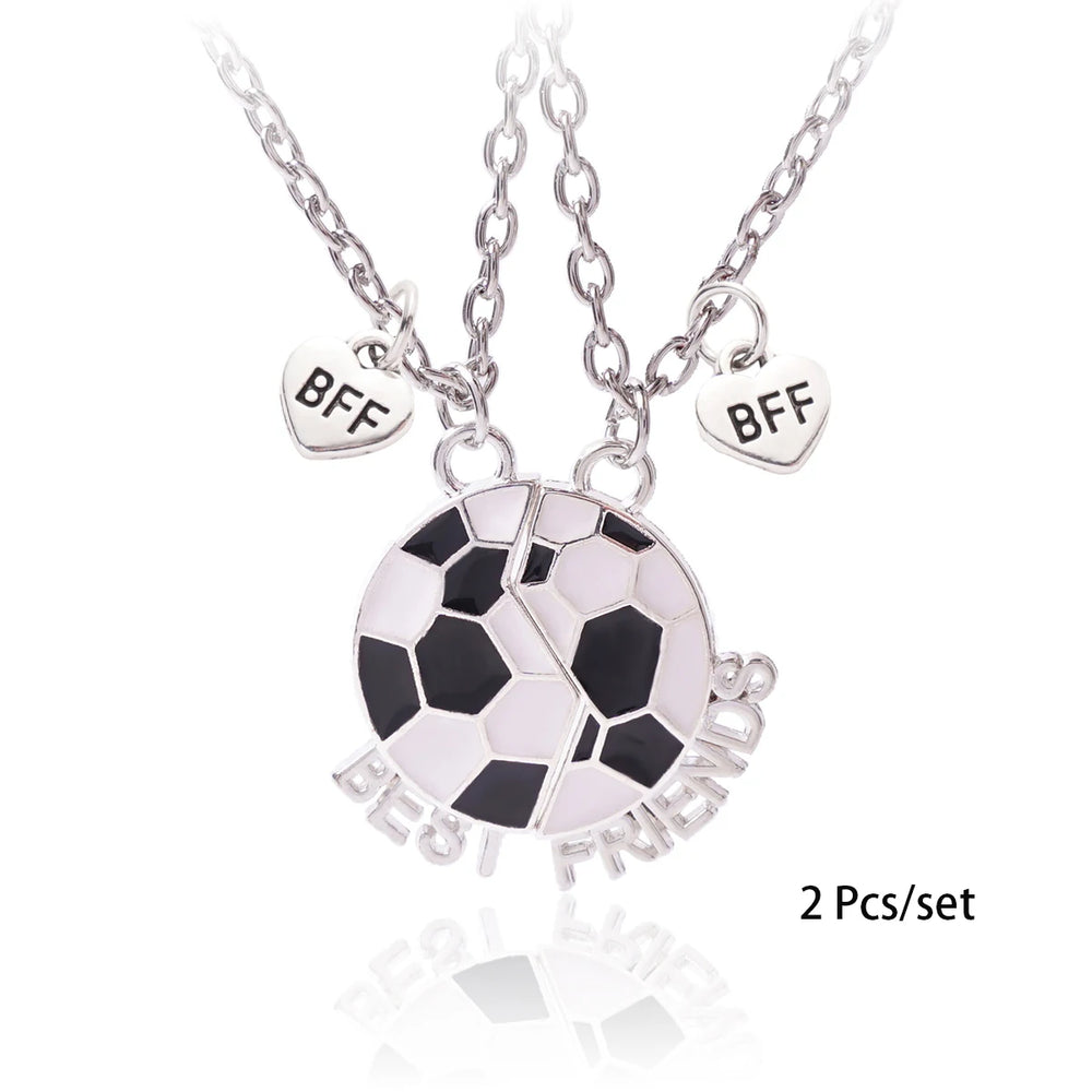3 Pcs/set Best Friends Pendant Necklace For Woman Magnetic Adjustable Rainbow Daisy Love detail view