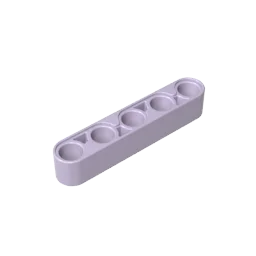 Gobricks GDS-664 Technical Liftarm Thick 1 x 5 | Compatible Building Block alternate view