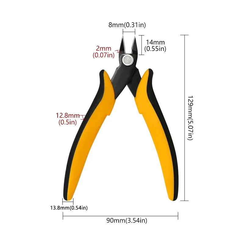 Long Nose Wire Cutters | Precision Cutting Pliers close-up view