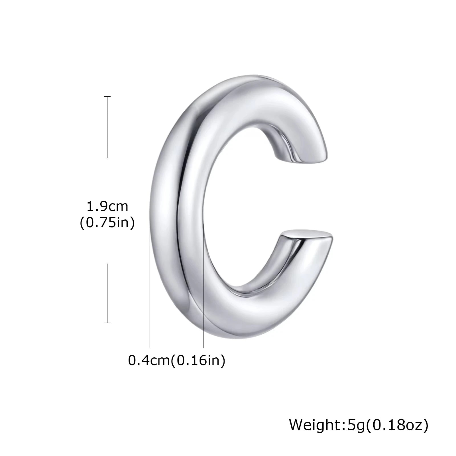 1pc Clip Earrings with Chain Stainless Steel for Women Men Punk Tassel Hoop Ear Cuffs Pa detail view