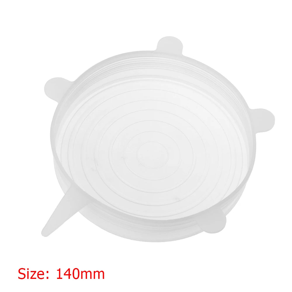 5-1Pcs Silicone Can Covers Reusable Small Silicone Stretch Lids Silicone Jar Lids F additional angle