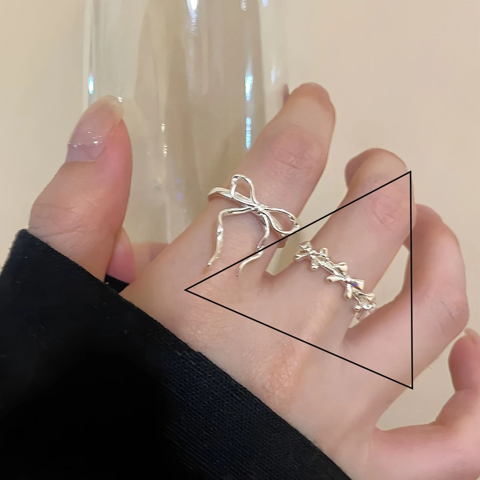 Sterling Silver Bow Ring for Women