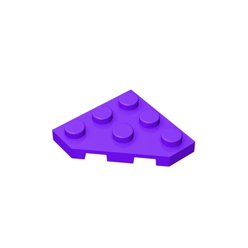Gobricks GDS-556 Wedge Plate 3 x 3 Cut Corner | Compatible Building Block for DIY lifestyle view