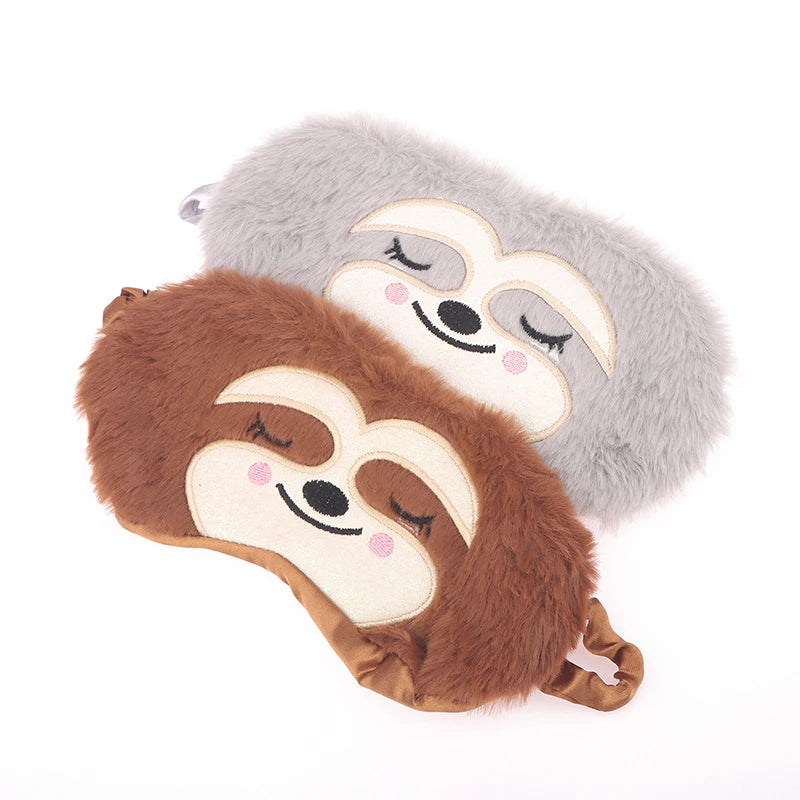 Cartoon Monkey Sleep Mask | Cute Plush Eye Mask for Kids and Adults detail view