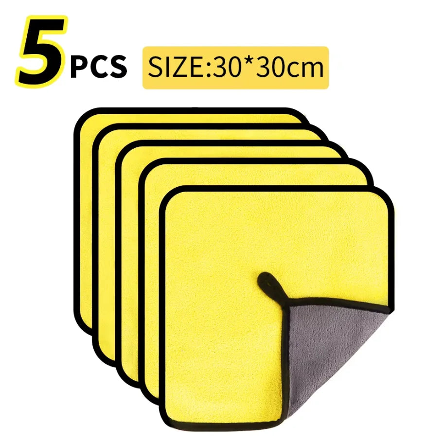 Microfiber Cleaning Towel Thicken Soft Drying Cloth Car Body Washing Towels
