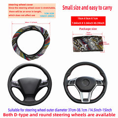 1 Linen Breathable Fabric Bohemian Style Automotive Supplies Without Inner Ring Steering detail view