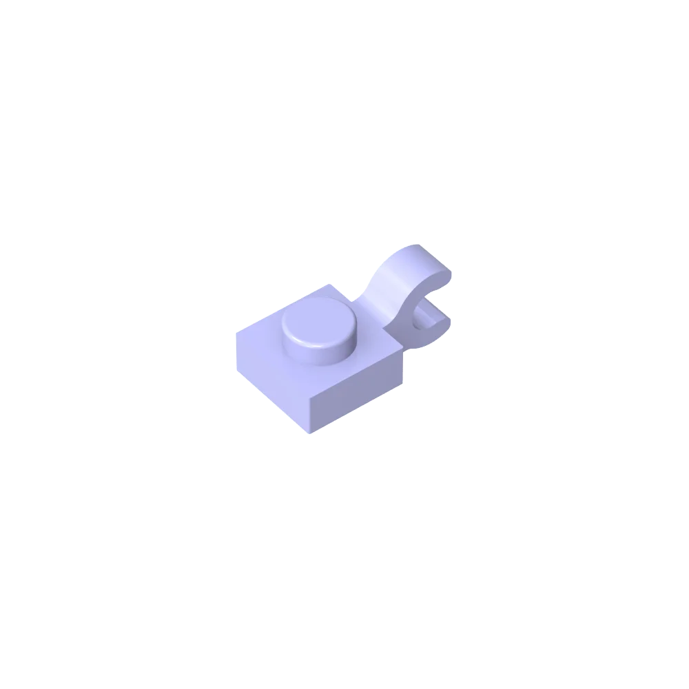 Gobricks GDS-813 1x1 Plate with Vertical Holder | Compatible with Lego 6019 and 61252 close-up view