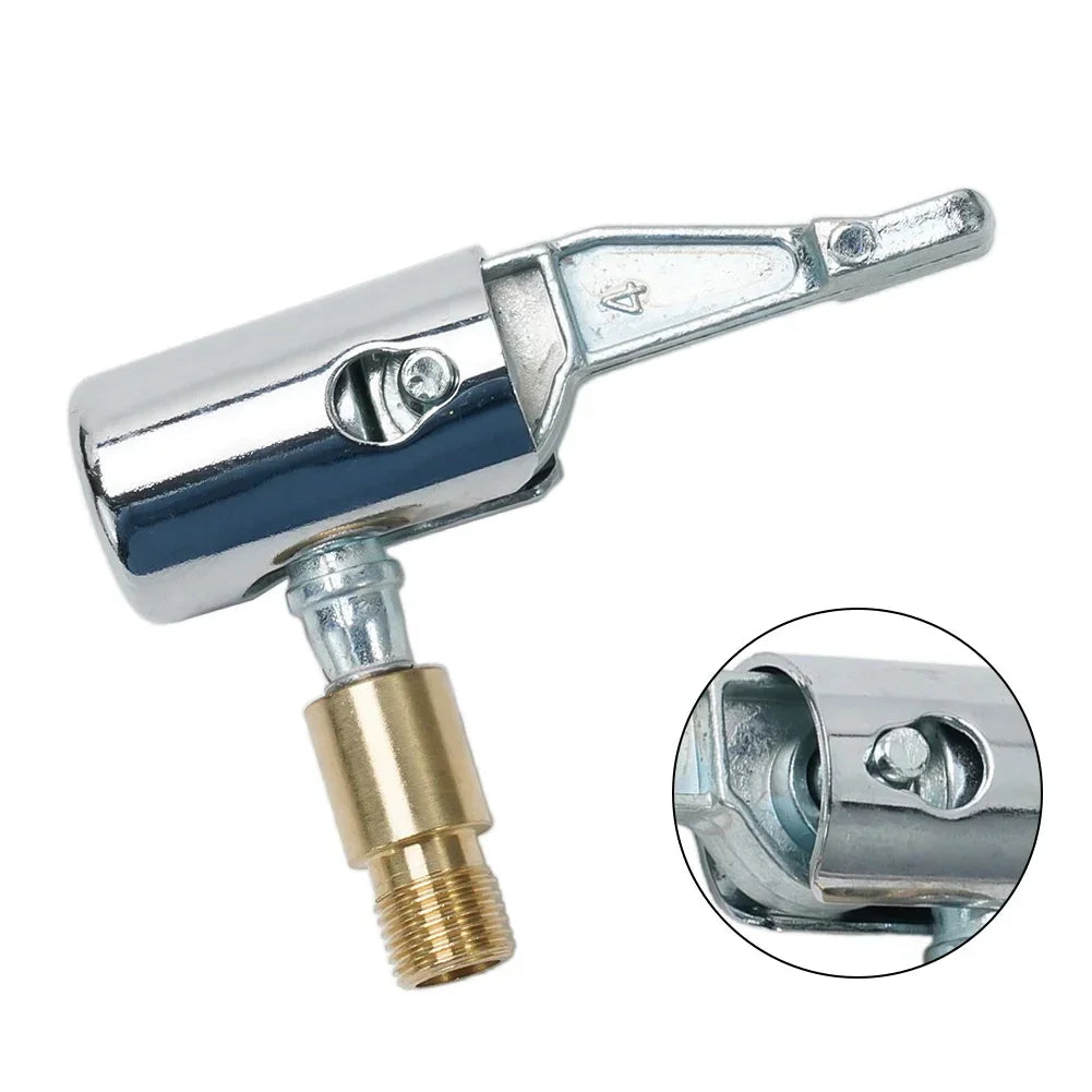 Locking Tire Chuck Metal Dual-Wheel Tire Inflator Connector