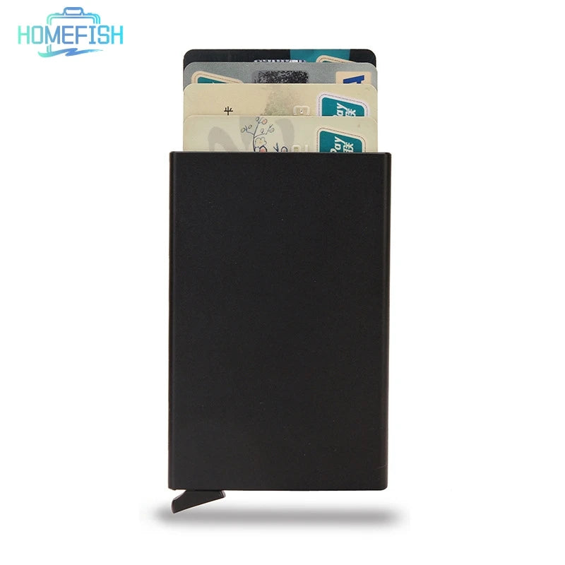 HOMEFISH Smart Wallet Card Holder | Pop Up Minimalist RFID Wallet for Men and Women lifestyle view