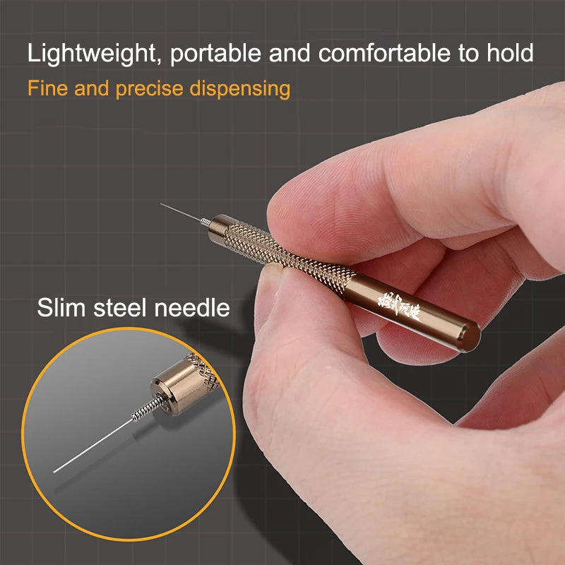 Metal Precision Glue Dispenser | Scale Model Building Glue Applicator Hobby DIY Craft lifestyle view
