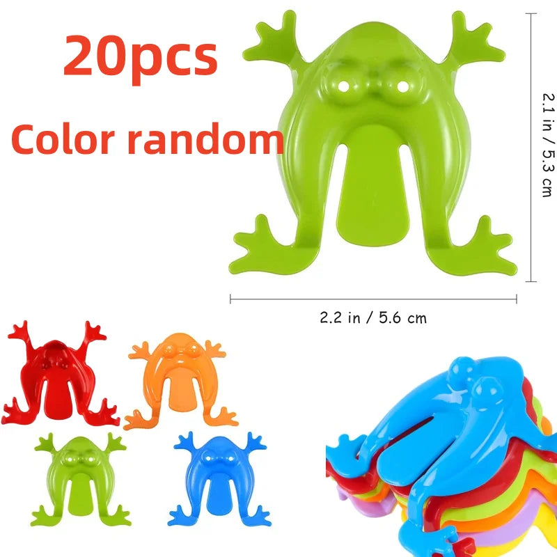 20pcs Jumping Plastic Frog Bounce Fidget Classic Toy kid Stress Relief Toy kid Birthd alternate view