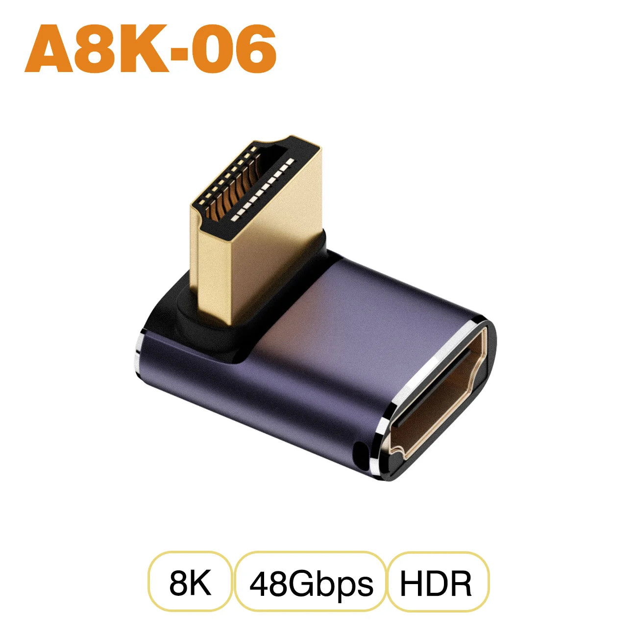 NNBILI HDMI 2.1 Adapter | 48Gbps 8K@60Hz Elbow and Straight Converter lifestyle view