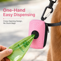 Dog Poop Bag Dispenser Hangingable Dog Poop Bag Holder Poo Bags Dispenser for Dogs Walking Garbage B