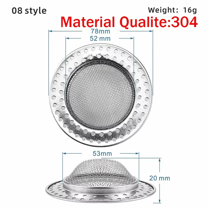 Kitchen Sink Strainer | Stainless Steel Mesh Drain Filter for Sink and Bathroom alternate view