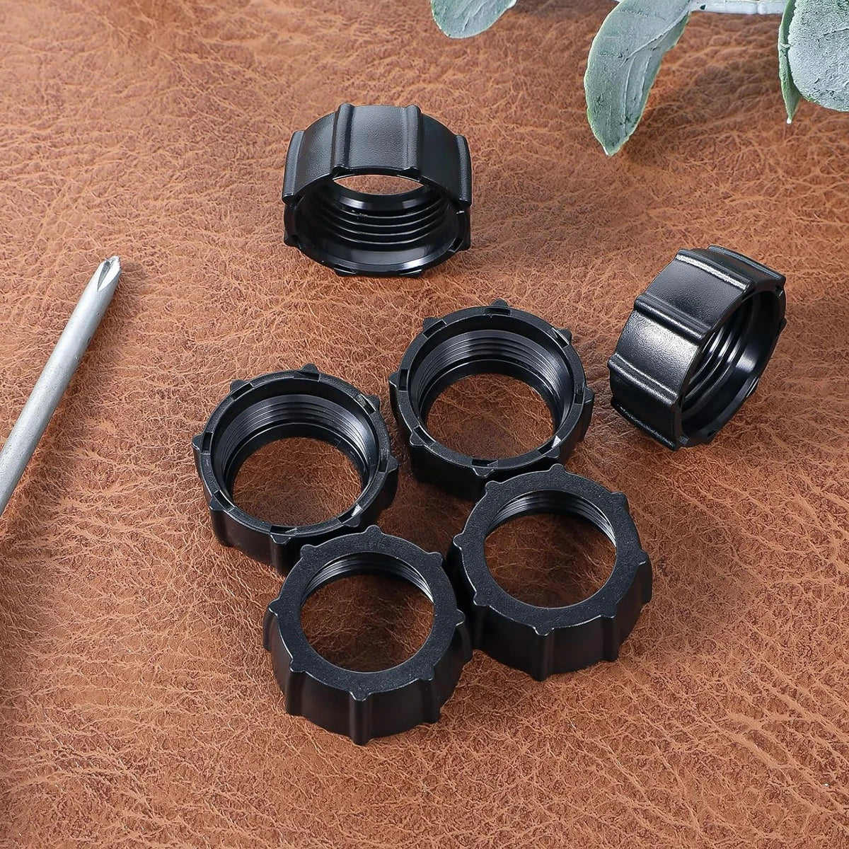5pcs/lot Bracket Nut for 17MM Ball Head Car Mobile Phone Stand Screw Nut Fixing Clip lifestyle view