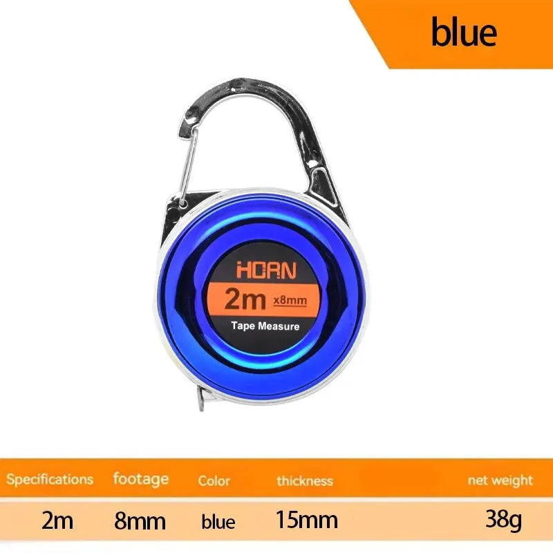 1pc Mini Keychain Tape Measure 2m Steel Tape Measure Delicate Small Steel Ruler Multi alternate view