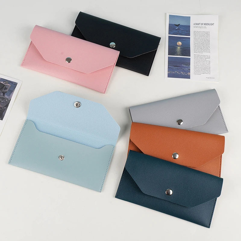 Envelope Coin Money Holder Wallet | PU Leather Classic Fashion Purse for Women lifestyle view