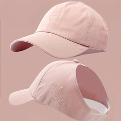 Summer Ponytail Baseball Cap | Breathable Outdoor Sun Hat for Women