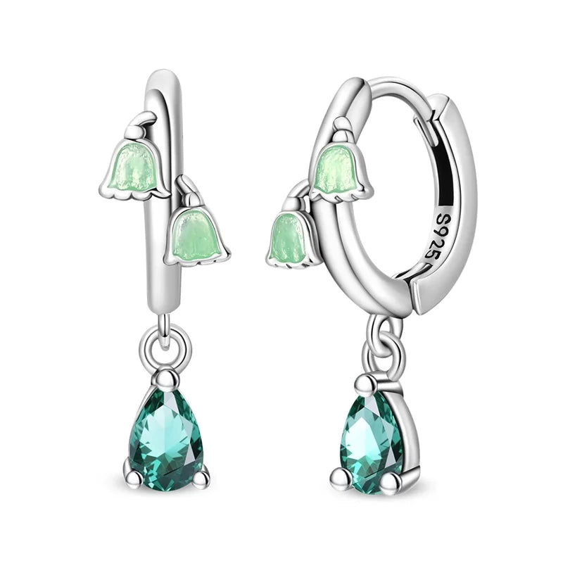 Silver Wine Cup Butterfly Women Earrings Brilliant Wedding Engagement Star Earrings J lifestyle view