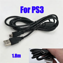 PS3 Controller Charging Cable | USB Power Cord for Sony PlayStation 3 close-up view