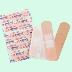 100Pcs Band-Aids Waterproof Breathable Cushion Adhesive Plaster Wound Hemostasis Stick close-up view
