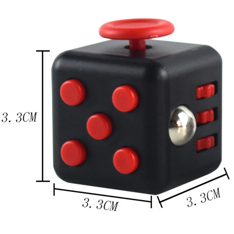 Solid Color Fidget Decompression Dice | Infinite Rubik Cube for Stress and Anxiety Rel close-up view