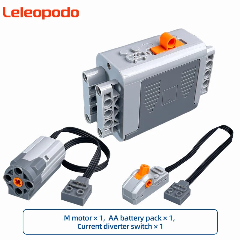 MOC Power Functions Enhanced Version M L XL Servo Red Motor Technical Part Building Block Toy Accessories Compatible with Brand