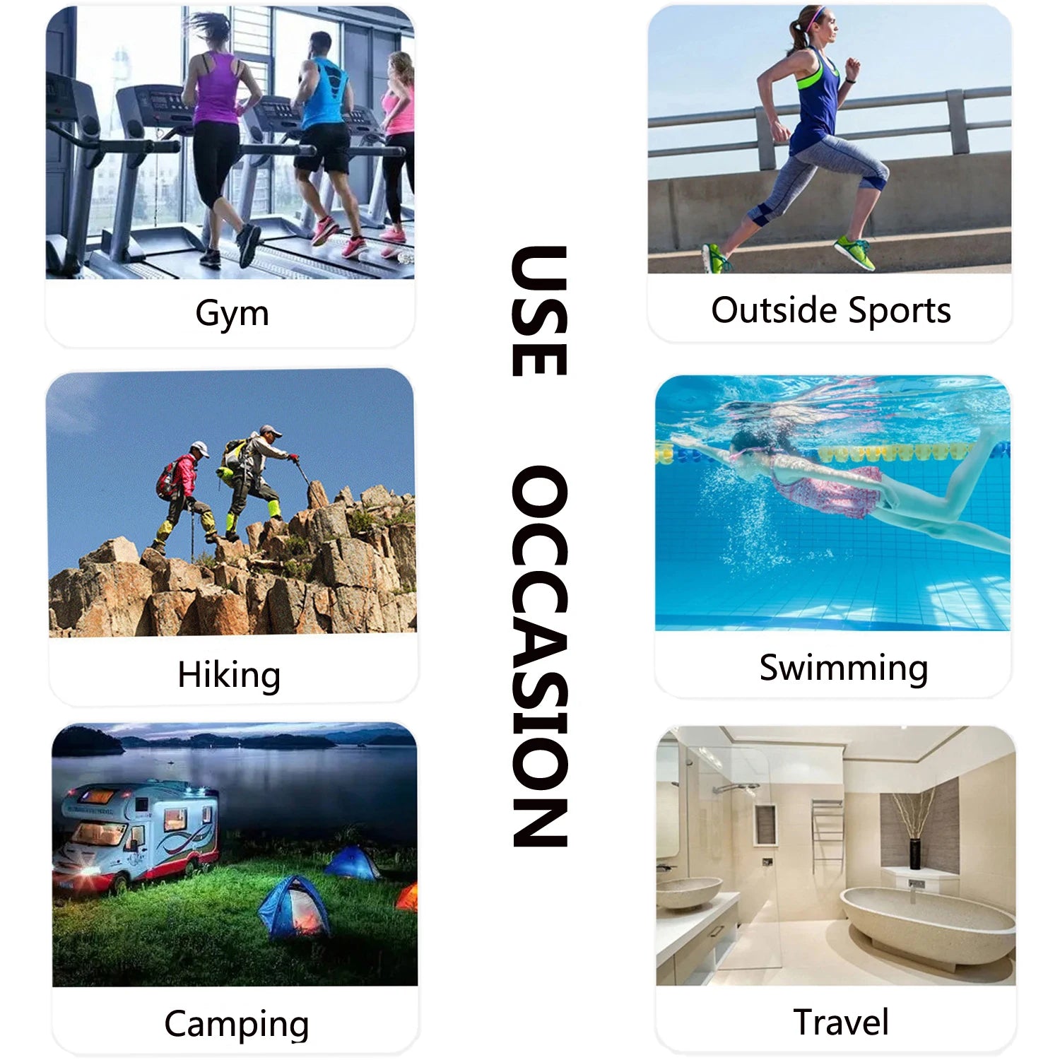 Quick-Drying Microfiber Camping Towel Super Absorbent Gym/Swimming Towel 40x80cm Li additional angle