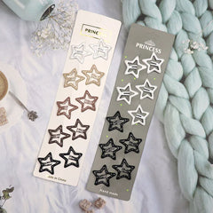 10Pcs Black Coffee Color Barrettes Women Snap Hair Clips Girls Hair Accessories Geome alternate view