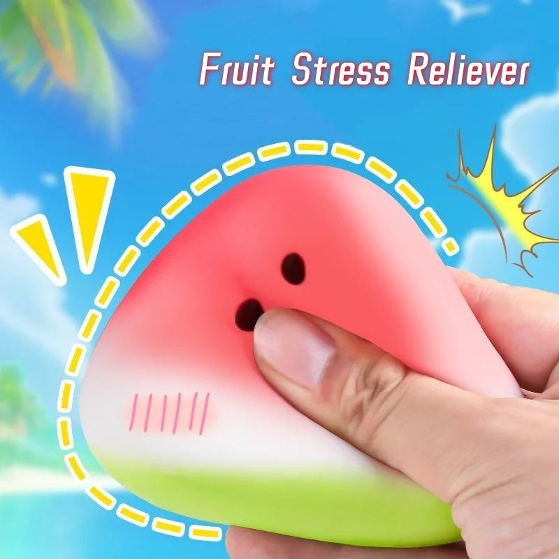 Watermelon Squishy Fidget Toy Slow Rising Fruit Stress Reliever Anti-Anxiety Sensory Squ detail view