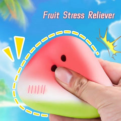 Watermelon Squishy Fidget Toy Slow Rising Fruit Stress Reliever Anti-Anxiety Sensory Squ detail view