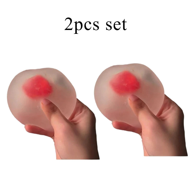 Strawberry Mochi Squeeze Toy | Stress Relief Slow Rebound Fidget Toy lifestyle view