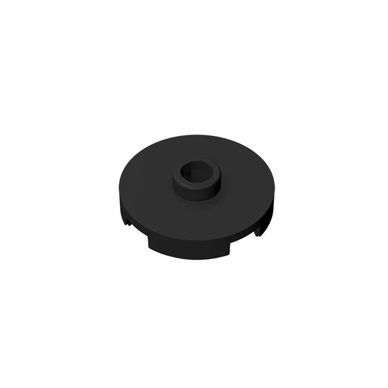 Gobricks GDS-1041 Tile Round 2x2 with Open Stud | Compatible Building Block for DIY Ed close-up view