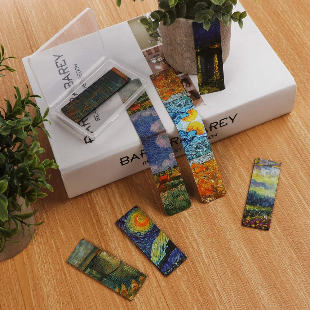 2.5Inch 4PCS Bookmarks with Magnet Book Markers Page Clip for Students Teachers School H detail view