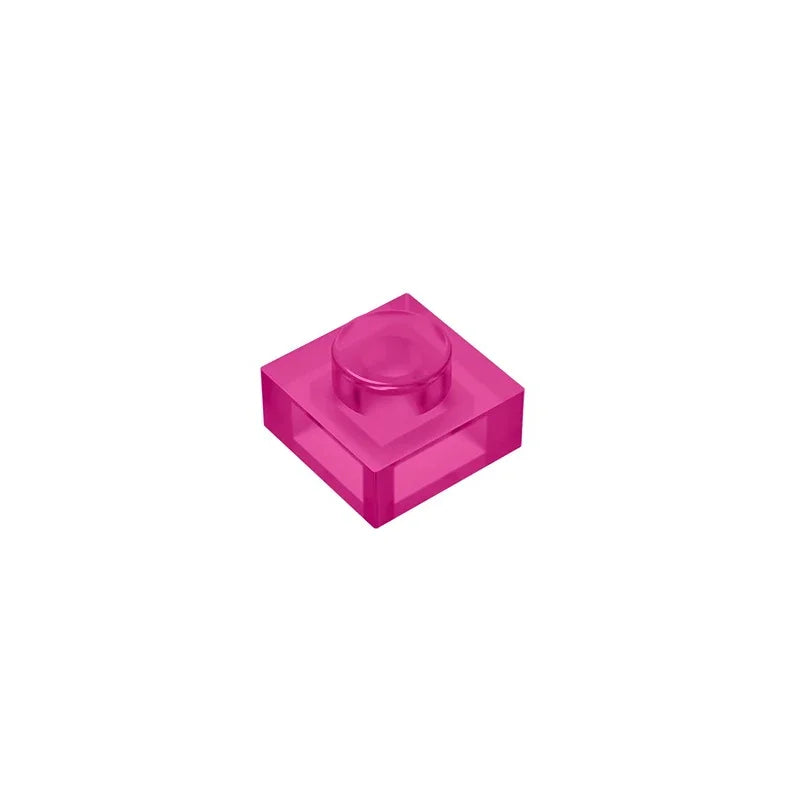 Gobricks GDS-501 Plate 1 x 1 | Compatible Building Block for Creative Builds close-up view