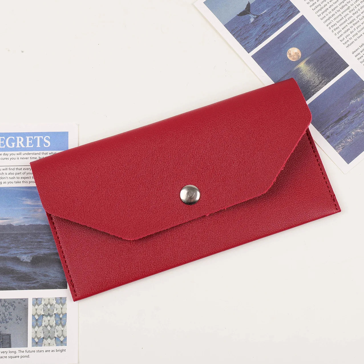 Envelope Coin Money Holder Wallet | PU Leather Classic Fashion Purse for Women lifestyle view